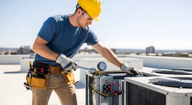 http://Commercial%20HVAC%20Installation%20In%20Progress