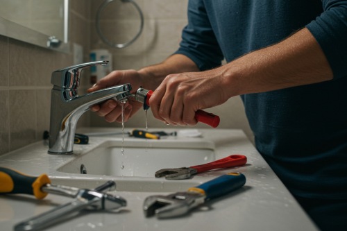 http://Emergency%20plumber%20fixing%20a%20commercial%20sink%20to%20prevent%20it%20from%20leaking