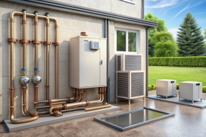 Efficient Geothermal Heat Pump System for Home Heating and Cooling