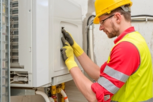 Expert Installing Geothermal Heat System at A Home in Westchester
