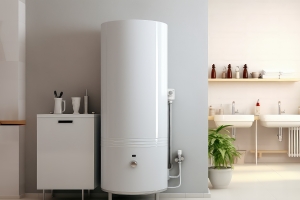 Home Boiler System Installed on A Wall