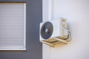 Ductless Mini Split System Installed on Wall of a Pleasantville Home